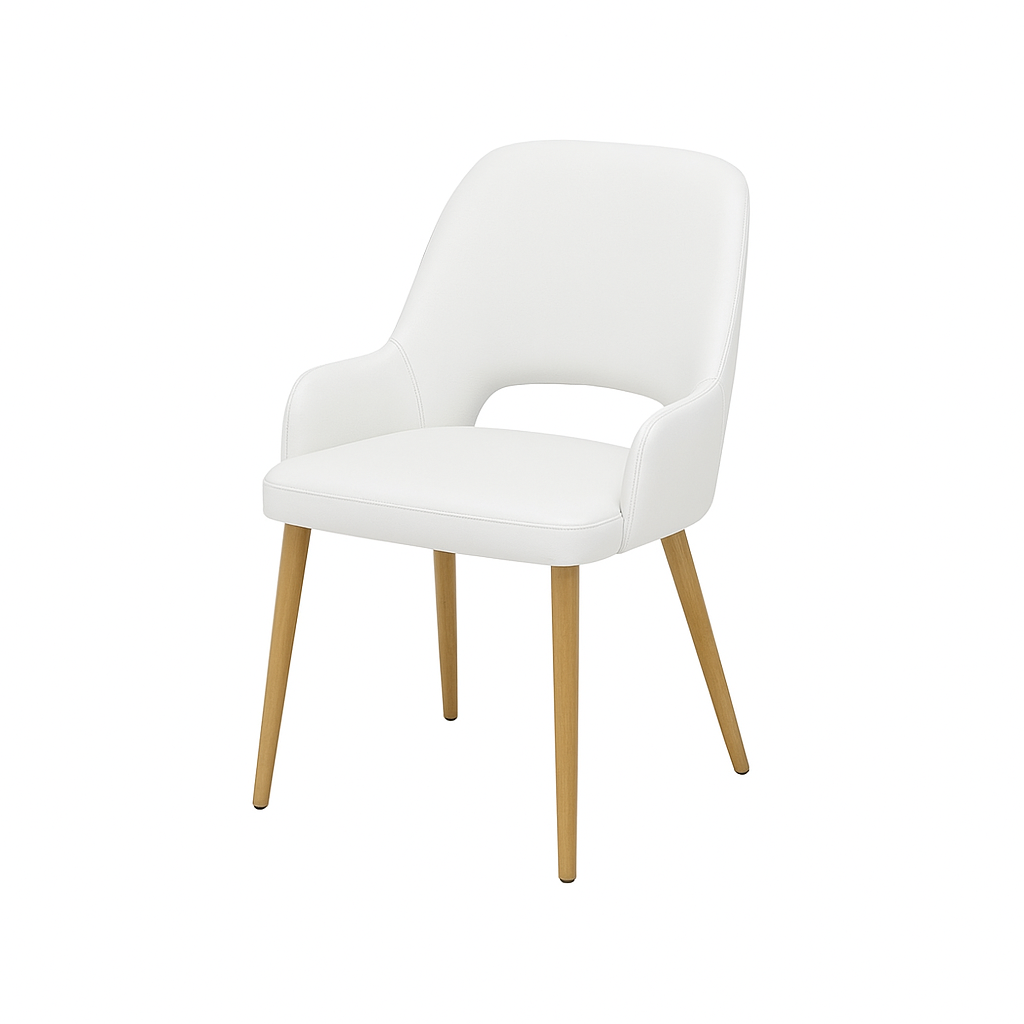 Scaun piele GALBENA | model HUGO