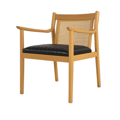 Scaun piele NEAGRA | model CIRO