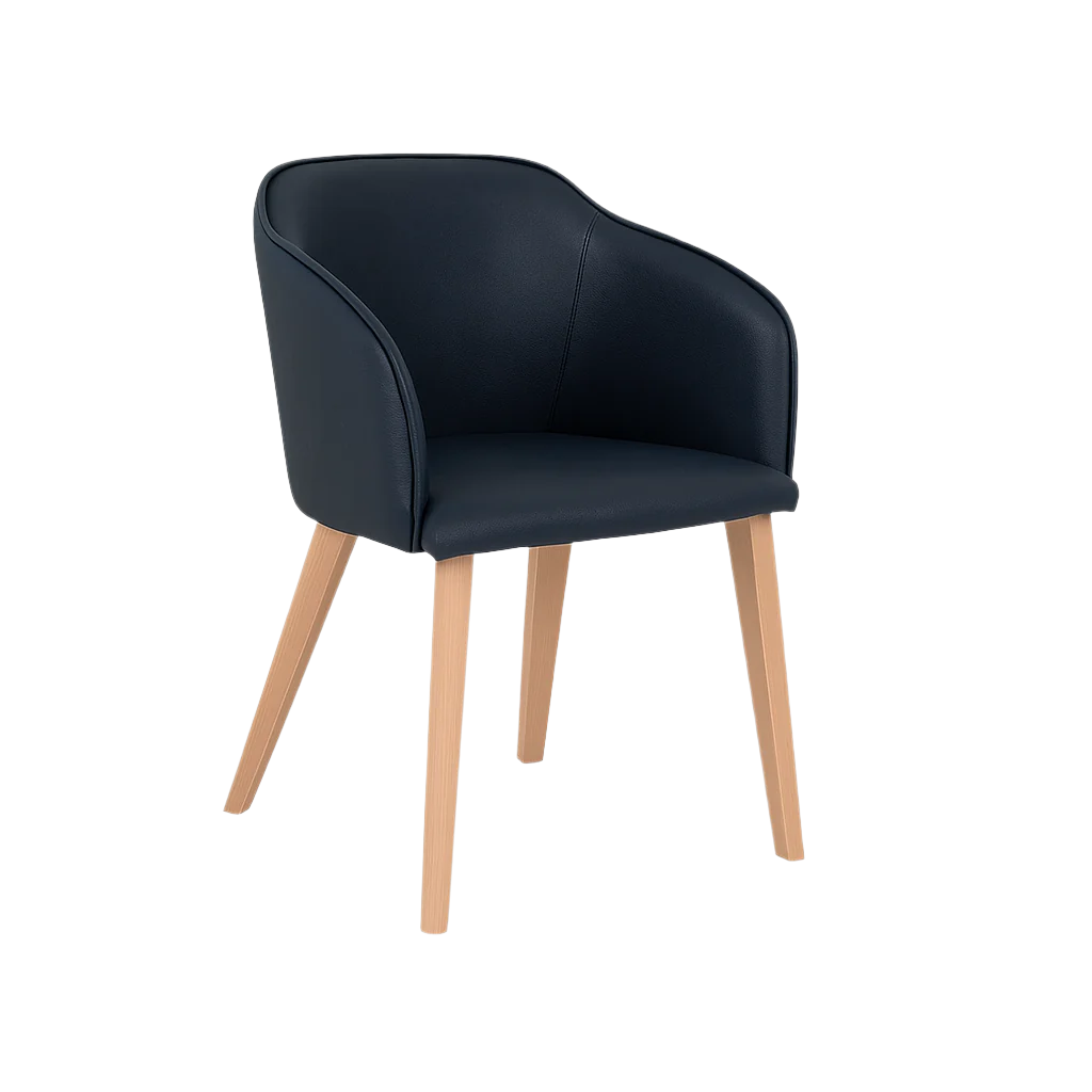 Scaun piele GALBENA | model CROCO