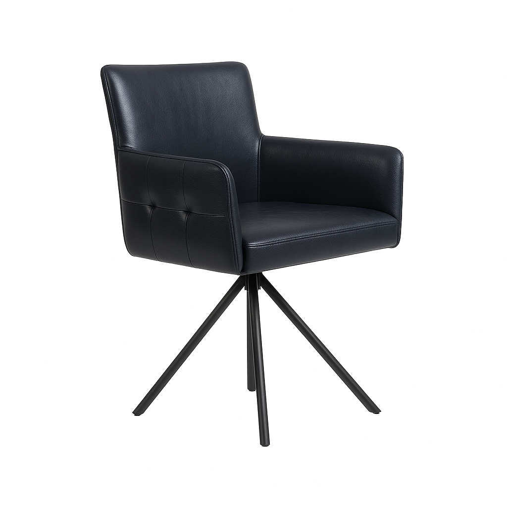 Scaun piele NEAGRA | model GIULIA C