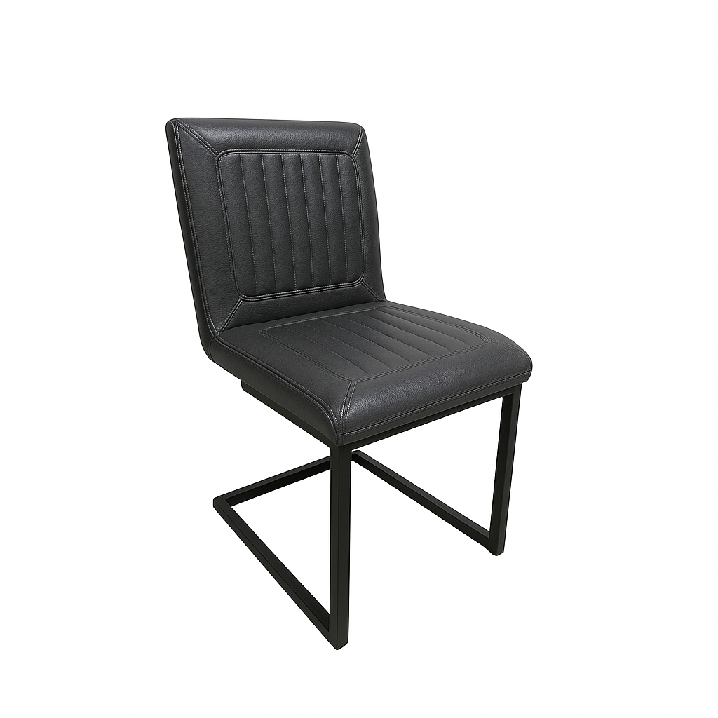 Scaun piele GRI | model INDU BROOKLYN NA