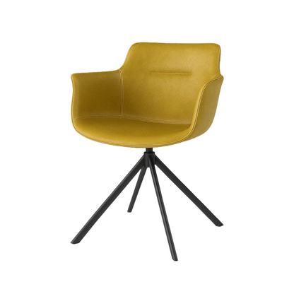 Scaun piele GALBENA | model MARA