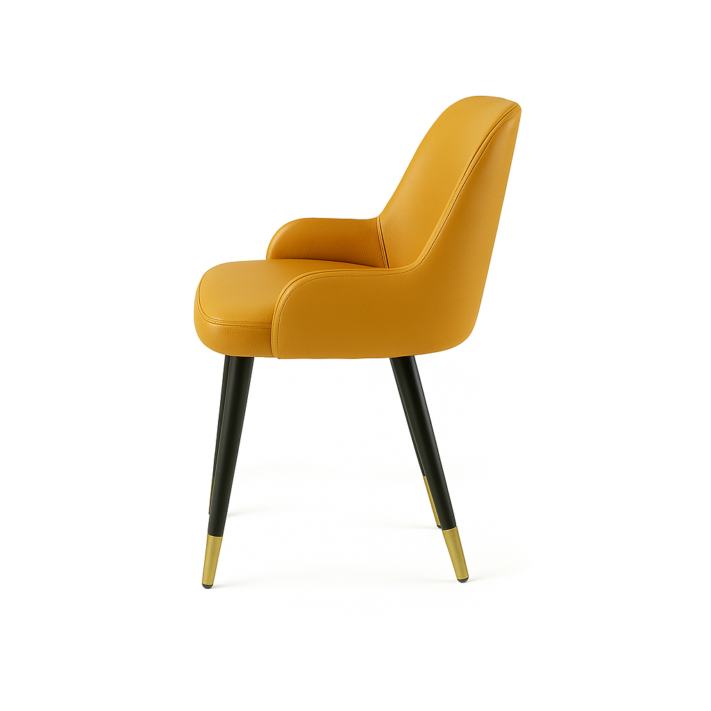 Scaun piele NEAGRA | model ROCCO G