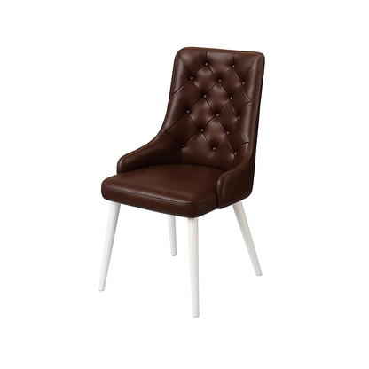 Scaun piele NEAGRA | model TAO